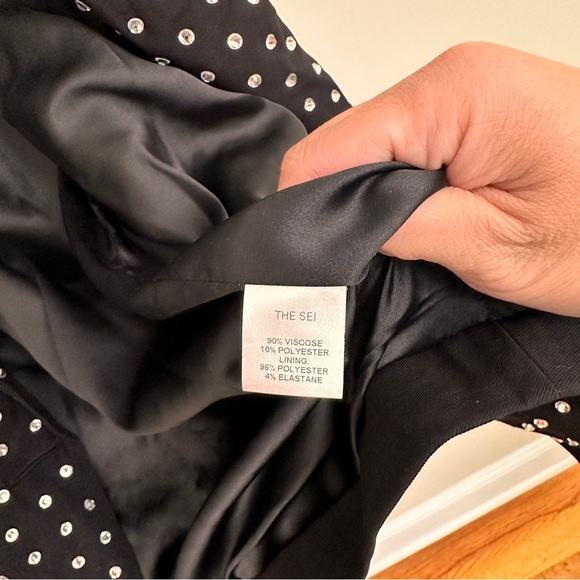 SEI Tailored blazer embellished w/ crystals size 0 NWT - Picture 4 of 6